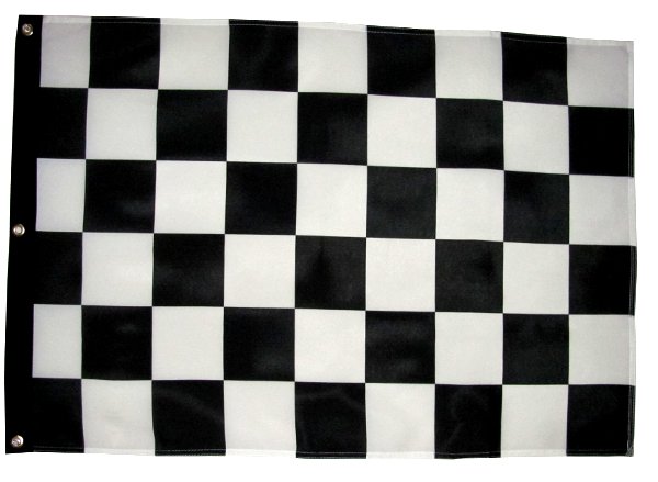 black and white checker sandrail flag
