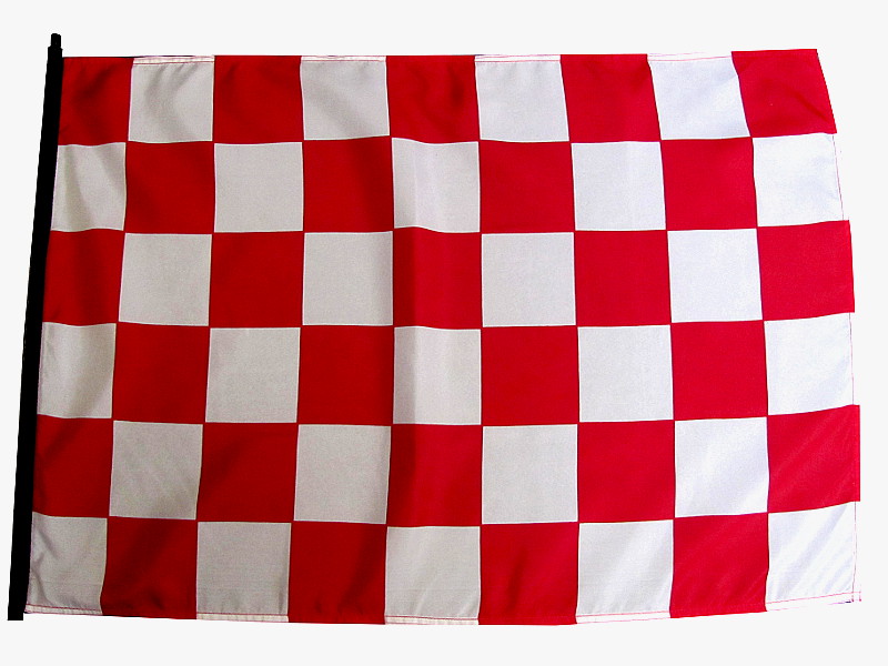 Red and White Checker sandrail flag
